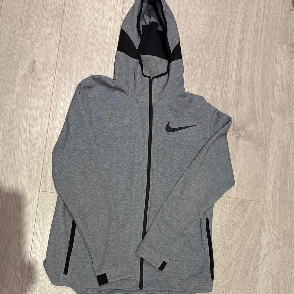 Nike Men's Dri-Fit Gray Zip-Up Jacket